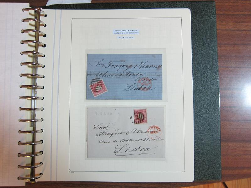 0014 (108).jpg -     Lote:    14      Marcofilia      Lotes Especiais       Descrição:      Portugal.   Colecção montada em dois álbuns com estudo especializado das marcas de duplo círculo e circulares do Porto, com selos de diversas emissões e cartas. Lote a ver.        Lote       Valor Base:     &euro; 1.500,00     Valor Venda:     &euro; 1.500,00     